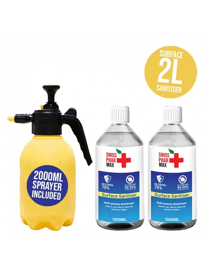 Buy 70% Surface Sanitiser Kit 2L and protect yourself from