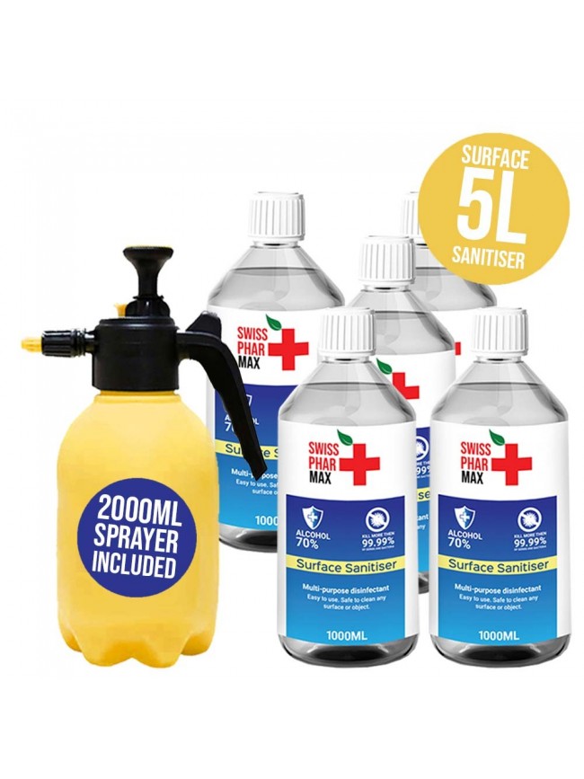 Buy 70% Surface Sanitiser Kit 5L and protect yourself from